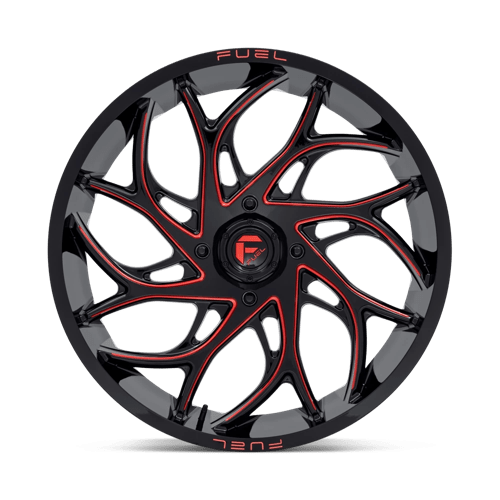Fuel Offroad D779 RUNNER UTV Gloss Black Milled Candy Red 24x7 +13 4x156mm 132mm