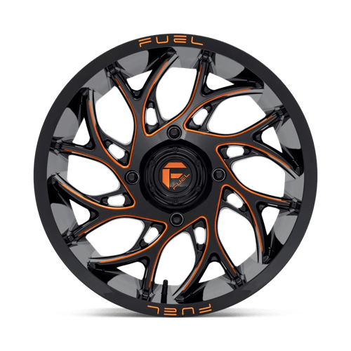 Fuel Offroad D780 RUNNER UTV Gloss Black Milled Orange 18x7 +13 4x137mm 110.1mm