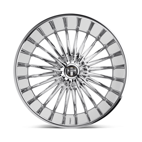 DUB R140 RSE Chrome 24x9.5 +10 Custom 72.6mm