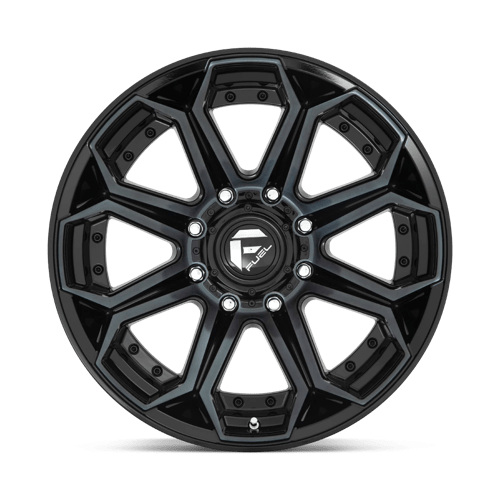 Fuel Offroad D704 SIEGE Gloss Mach Double Dark Tint 20x10 -18 8x180mm 124.2mm