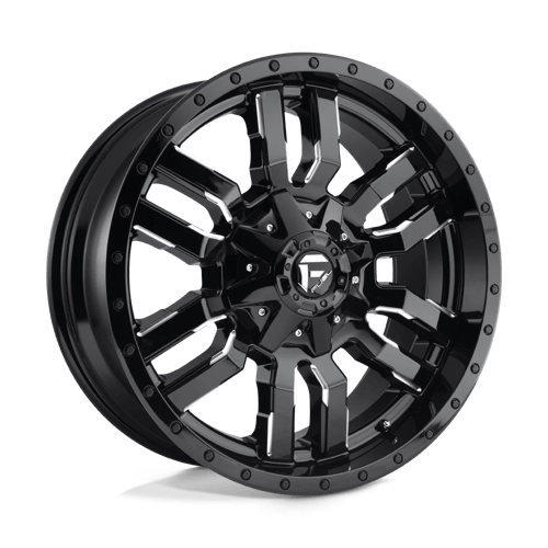 Fuel Offroad D595 SLEDGE Gloss Black Milled 17x9 +1 5x114.3|5x127mm 78.1mm