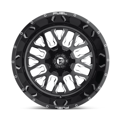 Fuel Offroad D611 STROKE Gloss Black Milled 17x9 -12 5x114.3|5x127mm 78.1mm