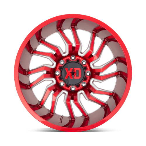 XD Series XD858 TENSION Candy Red Milled 22x10 -18 6x139.7mm 106.1mm