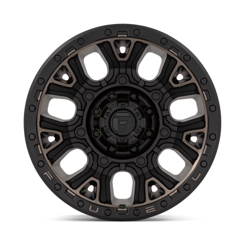 Fuel Offroad D824 TRACTION Matte Black W Double Dark Tint 20x10 -18 8x180mm 124.2mm