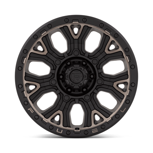 Fuel Offroad D824 TRACTION Matte Black W Double Dark Tint 20x9 +1 6x139.7mm 106.1mm