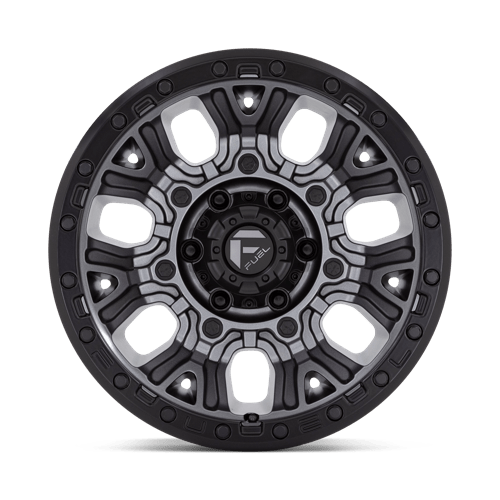 Fuel Offroad D825 TRACTION Matte Gunmetal W/ Black Ring 20x10 -18 5x127mm 71.5mm