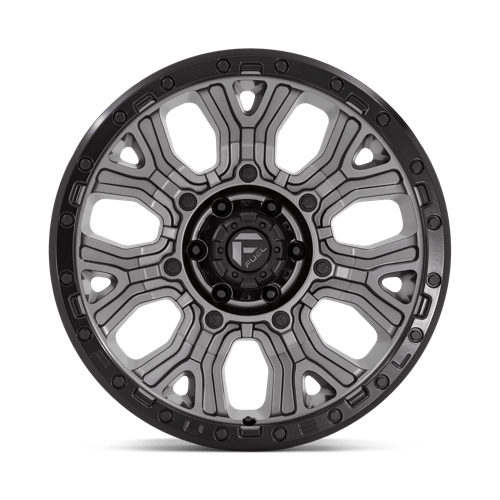 Fuel Offroad D825 TRACTION Matte Gunmetal W/ Black Ring 20x9 +1 6x135mm 87.1mm