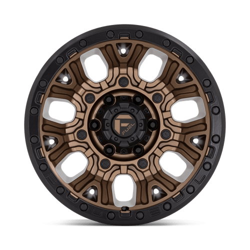 Fuel Offroad D826 TRACTION Matte Bronze W/ Black Ring 17x9 -12 6x139.7mm 106.1mm