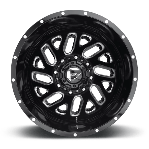 Fuel Offroad D581 TRITON Gloss Black Milled 22x8.25 -201 8x200mm 142mm