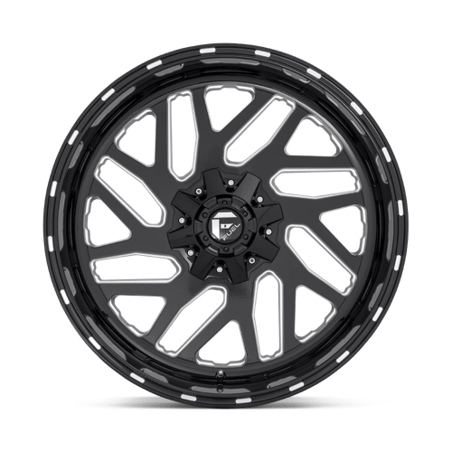 Fuel Offroad D581 TRITON Gloss Black Milled 22x10 -19 6x135|6x139.7mm 106.1mm