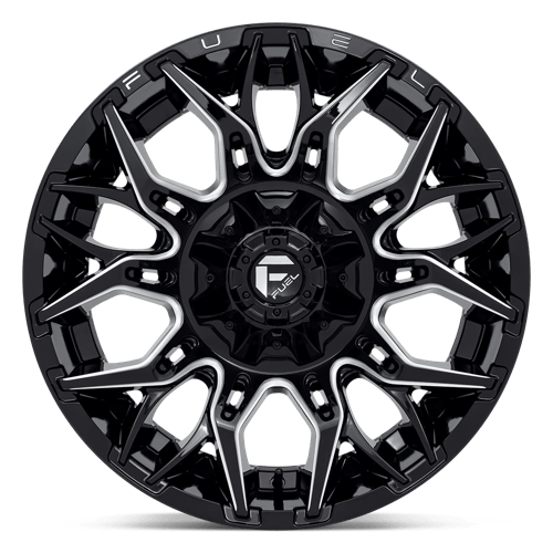 Fuel Offroad D769 TWITCH Glossy Black Milled 20x10 -18 6x135|6x139.7mm 106.1mm
