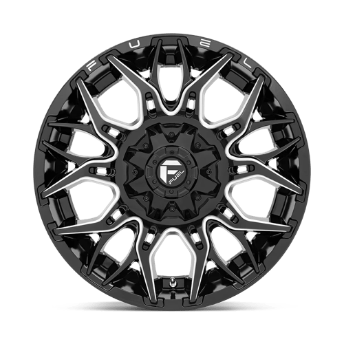 Fuel Offroad D769 TWITCH Glossy Black Milled 22x10 -18 6x135|6x139.7mm 106.1mm