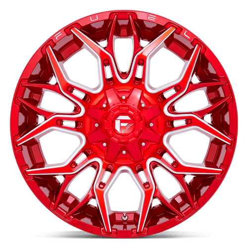 Fuel Offroad D771 TWITCH Candy Red Milled 22x10 -18 8x180mm 124.2mm