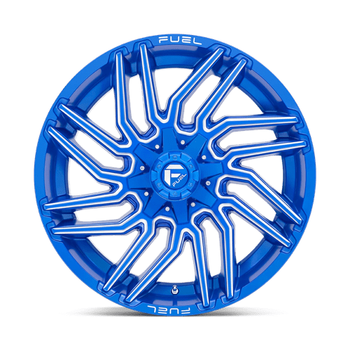 Fuel Offroad D774 TYPHOON Anodized Blue Milled 22x10 -18 8x180mm 124.2mm