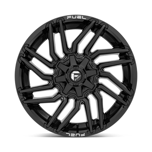 Fuel Offroad D776 TYPHOON Gloss Black 22x10 -18 8x180mm 124.2mm