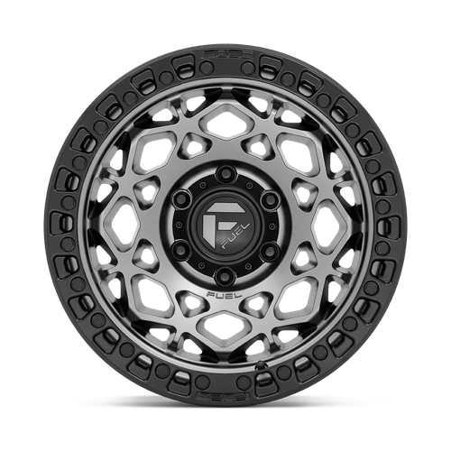 Fuel Offroad D784 UNIT Gunmetal W/ Matte Black Ring 17x9 -12 6x139.7mm 106.1mm