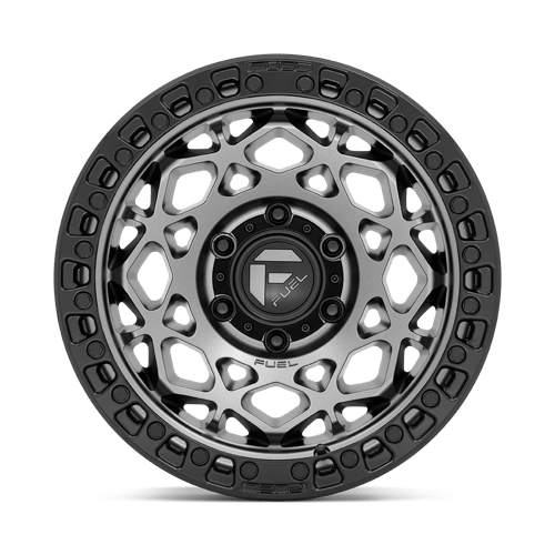 Fuel Offroad D784 UNIT Gunmetal W/ Matte Black Ring 17x9 +1 6x114.3mm 66.1mm