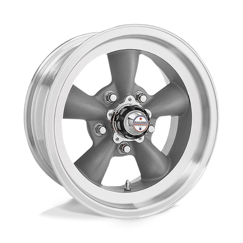 American Racing VN105 TORQ THRUST D Torq Thrust Gray W/ Mach Lip 15x6 +4 5x114.3mm 83.1mm