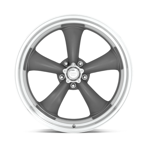 American Racing VN215 CLASSIC TORQ THRUST II Mag Gray W/ Machined Lip 16x7 0 5x114.3mm 83.1mm