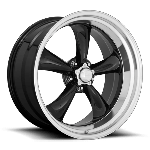 American Racing VN315 TORQ THRUST II 1 PC Gloss Black Machined Lip 22x11 +18 5x127mm 83.1mm