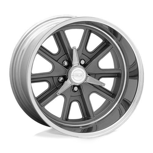 American Racing VN427 SHELBY COBRA Two-pc Mag Gray Polish Barrel 17x9.5 +19 5x114.3mm 72.6mm