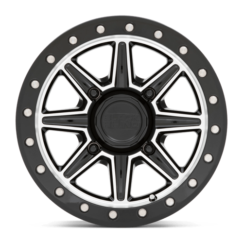 Black Rhino WEBB UTV Gloss Black W/ Machined Face 14x7 +51 4x110mm 80.2mm