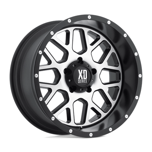 XD Series XD820 GRENADE Satin Black W/ Machined Face 20x9 +18 6x139.7mm 106.1mm
