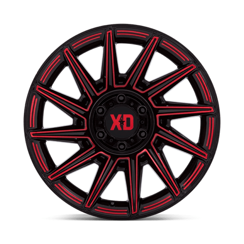 XD Series XD867 SPECTER Gloss Black W/ Red Tint 20x10 -18 8x180mm 124.2mm