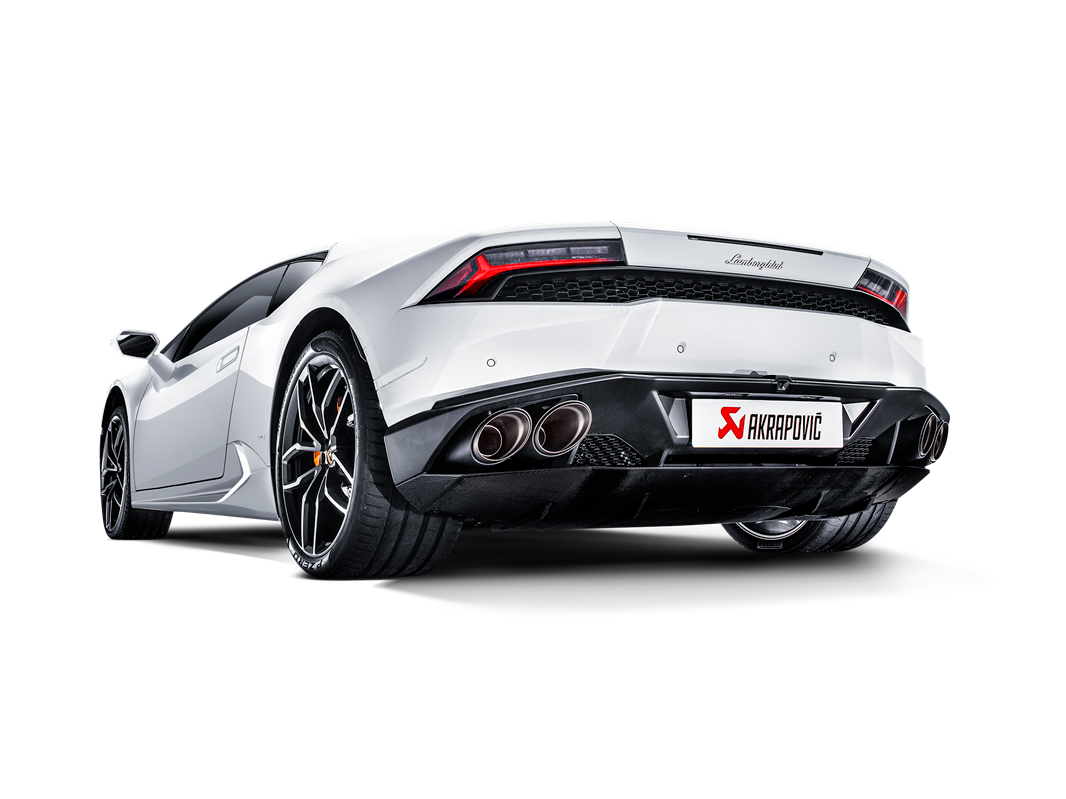 Akrapovič Slip-On Line Exhaust (Titanium) w/Carbon Tips - 2014-2018 Lamborghini Huracan Coupe/Spider