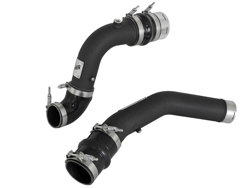 aFe Bladerunner 3in Hot and Cold Side Black Intercooler Tubes 2017 Ford Diesel Trucks V8 6.7L (td) - Intercoolers - aFe