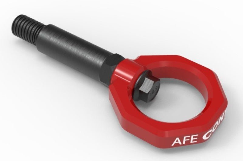 aFe Control Front Tow Hook Red 20 - 21 Toyota GR Supra (A90) - Other Body Components - aFe
