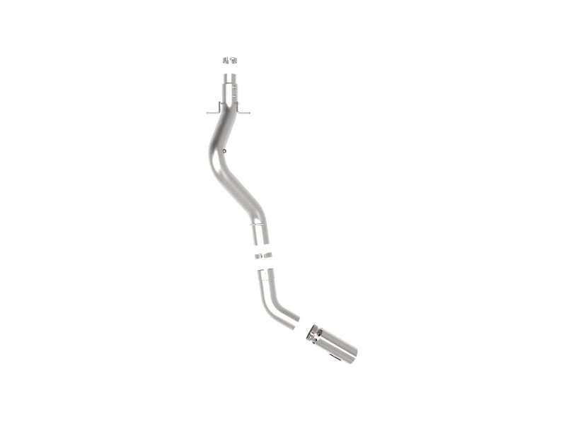 aFe Large Bore - HD 5 IN 409 SS DPF - Back Exhaust System w/Polished Tip 20 - 23 GM Truck V8 - 6.6L - Catback - aFe