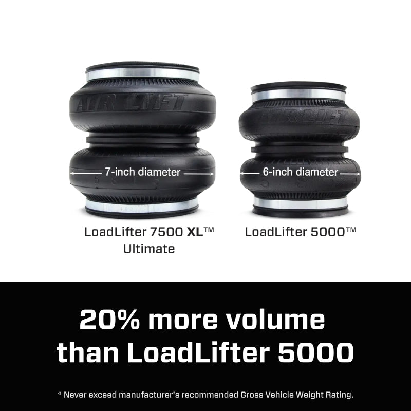 Air Lift LoadLifter 7500 XL Ultimate Air Spring Kit 16 - 25 Chevy/GMC Silverado/Sierra 3500HD Air Suspension Kits