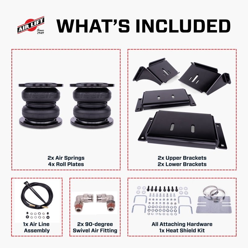 Air Lift LoadLifter 7500 XL Ultimate Air Spring Kit 16 - 25 Chevy/GMC Silverado/Sierra 3500HD Air Suspension Kits