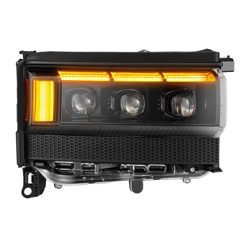 AlphaRex 24-26 Toyota LC250 NOVA LED Proj Headlight Alpha Blk w/Activ Light/Seq Signal/Switchback-Headlights-AlphaRex