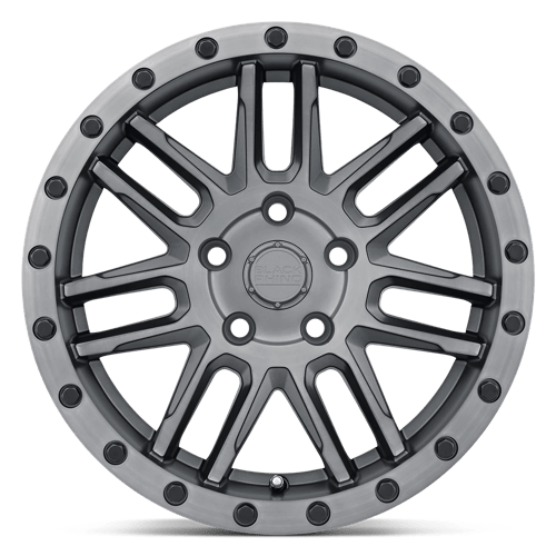 Black Rhino ARCHES Matte Brushed Gunmetal Blk Blt 17x9.5 +12 6x114.3mm 76.1mm