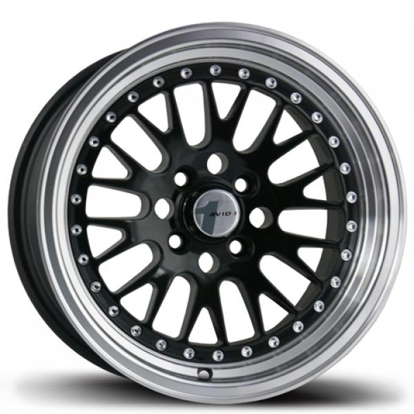 AVID.1 AV-12 Gloss Black 15x8 +25 4x100mm 73.1mm