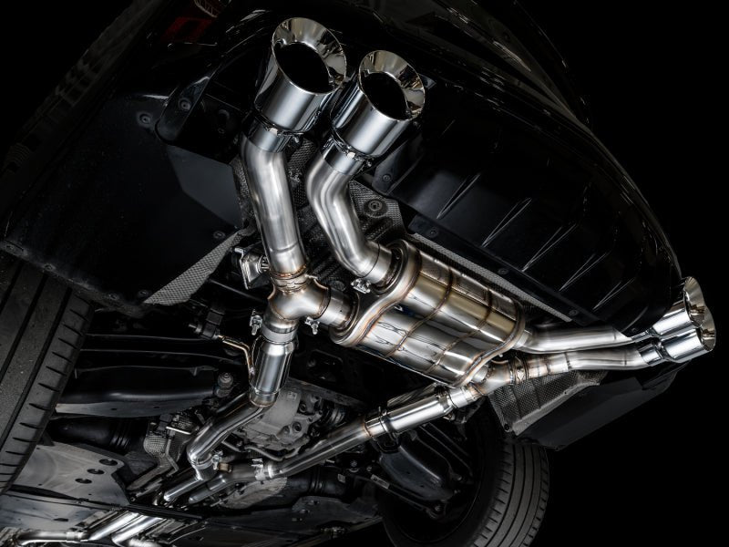 AWE Tuning 2021+ Cadillac CT4 - V Blackwing SwitchPath Exhaust - Chrome Silver Tips Catback