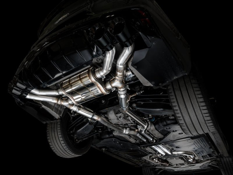 AWE Tuning 2021+ Cadillac CT4 - V Blackwing SwitchPath Exhaust - Diamond Black Tips Catback