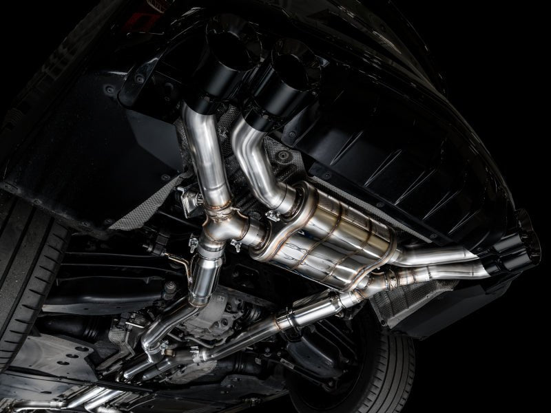 AWE Tuning 2021+ Cadillac CT4 - V Blackwing SwitchPath Exhaust - Diamond Black Tips Catback