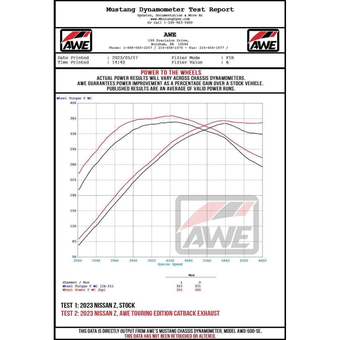 AWE Tuning Touring Edition Catback Exhaust System w/Chrome Silver Tips for 2023+ Nissan Z