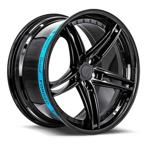 Sentali Barrel Forged SB3 - Gloss Black Lip / Matte Black Centre 22x9.5 ET15 5x115