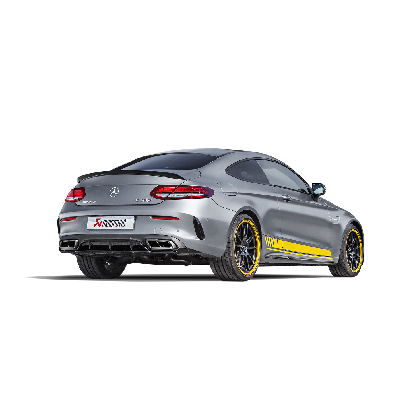 Akrapovič Evolution Line Catback Exhaust System (Titanium) & Link Pipe Set w/Carbon Tips - 2015-2021 Mercedes-Benz C63 AMG Coupe
