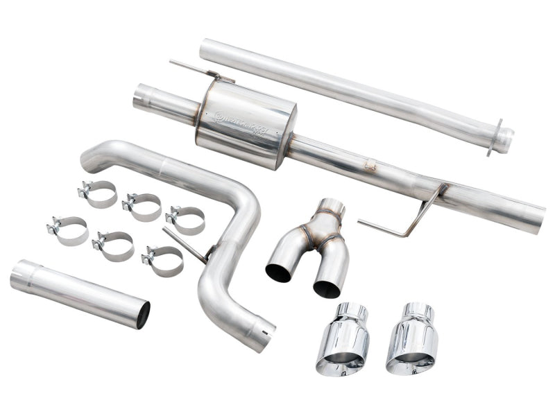 AWE Tuning 0FG 21+ Ford F150 Dual Side Exit Cat-Back Exhaust- 4.5in Chrome Silver Tips