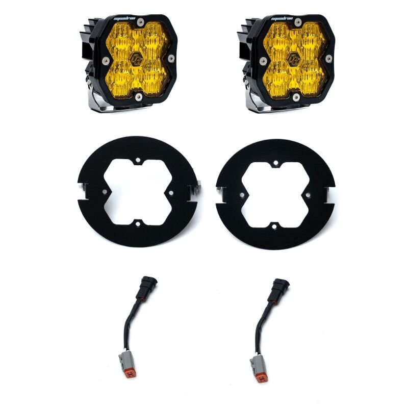 Baja Designs 06 - 14 Ford F - 150 / 07 - 13 Toyota Tundra & 05 - 11 Tacoma Squadron 2.0 FPK - Amber - Light Bars & Cubes - Baja Designs