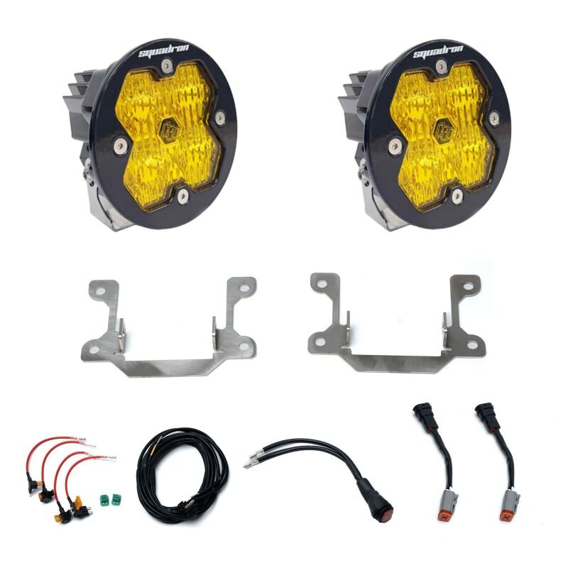 Baja Designs 14 - 17 Ford Fiesta ST / 13 - 17 Focus ST Squadron - R Sport 2.0 Fog Pkt Kit (WC) - Baja Amber - Fog Lights - Baja Designs