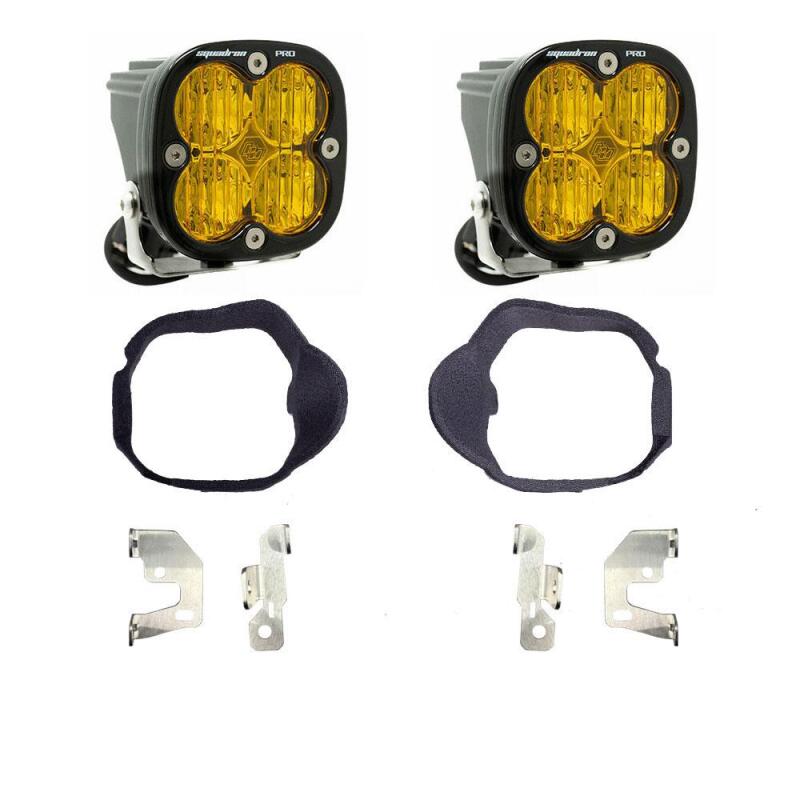 Baja Designs 14 - 18 Mercedes Sprinter Van Squadron Pro Fog Pocket Light Kit - Baja Amber - Light Bars & Cubes - Baja Designs