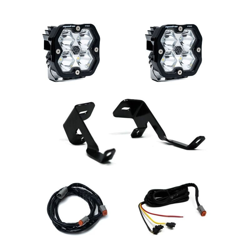 Baja Designs 15 - 20 Ford F - 150 / 17 - 20 Ford Raptor Squadron Pro 2.0 A - Pillar Kit (Spot) - Clear - Light Bars & Cubes - Baja Designs
