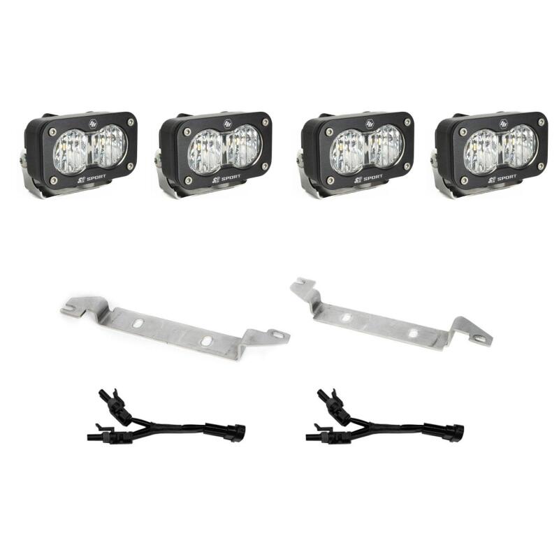 Baja Designs 2025 Toyota 4Runner S2 Sport Fog Pocket Light Kit - Clear - Light Bars & Cubes - Baja Designs