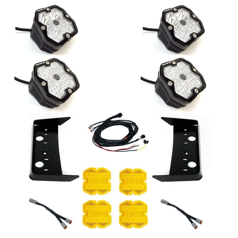 Baja Designs 22 - 25 Toyota Tundra Squadron 2.0 Sport Vent Kit - Light Bars & Cubes - Baja Designs